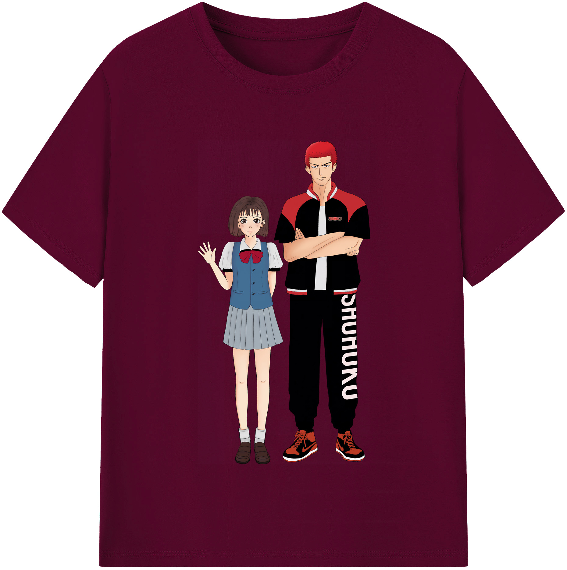 （画像用） SLAM DUNK／スラムダンク レディースカジュアルプリントTシャツ（綿100％）